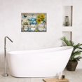 thumbnail image 5 of Farmhouse Sunflower Daisy Bathroom Decor Wall Art Rustic Floral Butterfly Pictures Wall Decor Relax Soak Unwind Bathroom Sign Canvas Painting Prints Artwork Decorations Framed for Bathroom 16"x12", 5 of 6