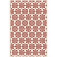 thumbnail image 1 of Aspen Brands RUG1R46 Tapis Design Européen Moderne 4 x 6 Pi - Rouge & Blanc, 1 of 2