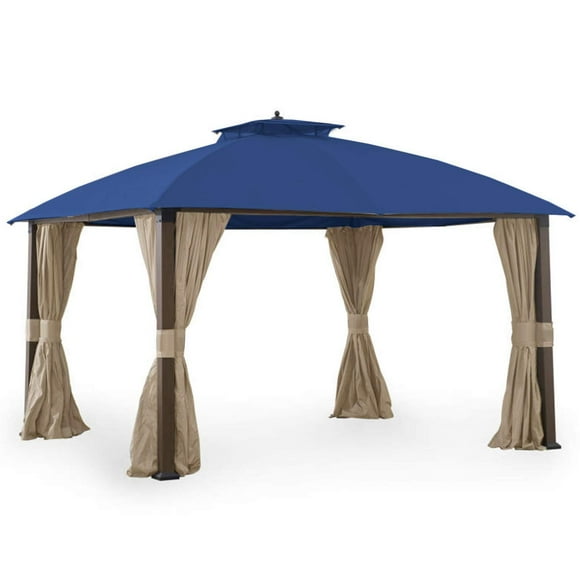 Garden Winds Toit de Rechange pour Gazebo Broyhill Eagle Brooke Ashford Asheville - Riplock 350 - True Navy - Convient Uniquement aux Modèles Suivants : A101007600, A101007603, A101007604