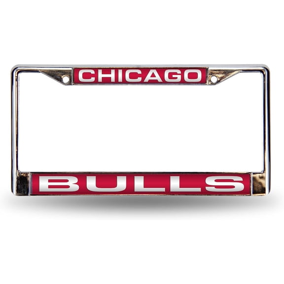 Chicago Basketball Bulls Chrome Metal License Plate Frame Holder