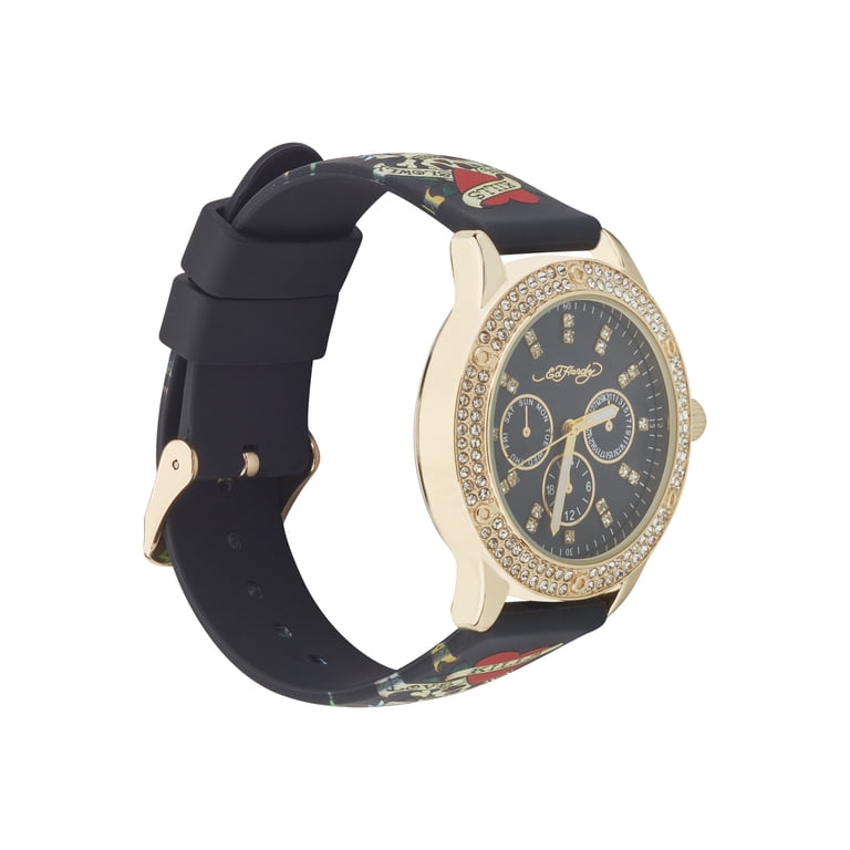Ed Hardy Women\'s Black Rhinestone Watch s-l400.jpg main image 3