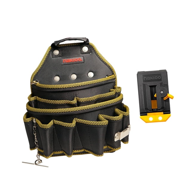 Bolsa de cintura de la herramienta electricista Organizador de bolsas de herramientas eléctricas multifuncionales rápidos para la limpieza del jardín 27 cm
