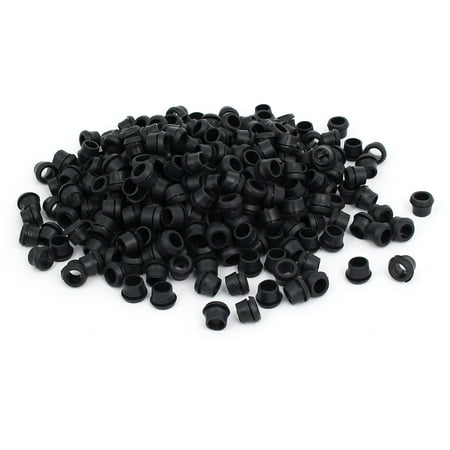 Ring Sealing - Flat Rubber Ring Sealing Grommet Wiring Gasket Black 6.5mm Inner Dia 500pcs