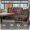 thumbnail image 4 of Aplkyhs Vintage Flower RV Dinette Cushions Universal Camper Accessories Stretchable Cushion Covers for Couches and Sofas Comfortable Loveseat Sofa Chair Cover Furniture Protector, 4 of 7
