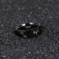 thumbnail image 4 of Wedding Ring Men 8mm Black Hunter Antler Deer Hunting Tungsten Wedding Band, 4 of 5