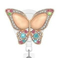 thumbnail image 3 of LYMAYTER Name Card Holder ID Badge Holder - Heavy Duty, Retractable, with Butterflies Design, 3 of 6