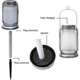 thumbnail image 2 of FloreceBien - Farol solar con llamas parpadeantes, luces solares para exteriores, impermeables, para colgar en el jardín, patio y camino, 1 paquete, 2 of 6