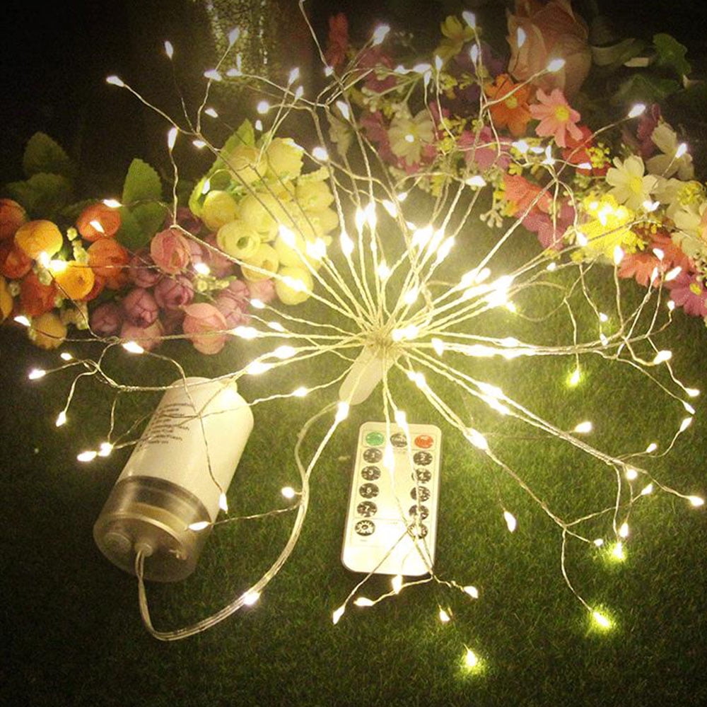 Details about   Firework LED Copper Wire Strip String Fairy Light with Remote Control Waterproof 