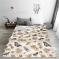 thumbnail image 5 of Fuzoiu nuts leaf Butterfly Print Ultra-Soft Micro Fleece Blanket,All Seasons Flannel Throw, Lightweight Blanket for Bed, Sofa, Couch, Movie Night, Camping, and Travel-40"x30", 5 of 7
