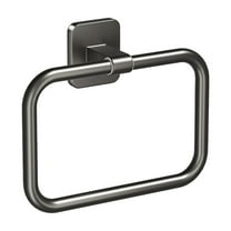 Yonrjhukm Wall Mounted Towel Rack, Minimalist Round Towel Ring Hook, Punch Free Installation, Sturdy Thickened Design for Bathroom, Kitchen, and Balcony, Multifunctional Towel Storage Solution