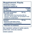 thumbnail image 3 of Life Extension Advanced Milk Thistle, liver health supplement, liver detox, cell division, silymarin, silybin, bioavailable, gluten free, non-GMO, 120 softgels, 3 of 11