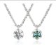 thumbnail image 2 of Collar de diamantes Mosan de color plata esterlina S925 Cadena de coliflor brillante Lujo ligero, 2 of 5