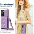 thumbnail image 5 of for Samsung Galaxy Note 20 Ultra 6.9" Crossbody Wallet Case for Women, Bling Glitter PU Leather Phone Case with RFID Blocking Card Holder Cover for Samsung Galaxy Note 20 Ultra SZ Purple, 5 of 18