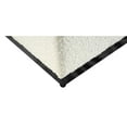 thumbnail image 4 of Cube Ottoman Cream Boucle: Modern Textured Fabric, Matte Black Base, No Assembly Required, 4 of 7