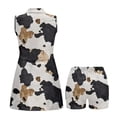 thumbnail image 4 of Yuyamidu Brown Cow Print Golf Dress for Women Sleeveless Workout Dresses Comfortable Womens Golf Clothes with 2 Pockets Built in Shorts Athletic Dress for Women Size M, 4 of 7