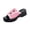 Pink, variant on Women's Wedge Sandals Platform Slides Comfortable Lightweight One Strap Summer Slippers Denim Button Breathable Cushioned Thick Sole Casual Beach Shoes Black 10 Wide