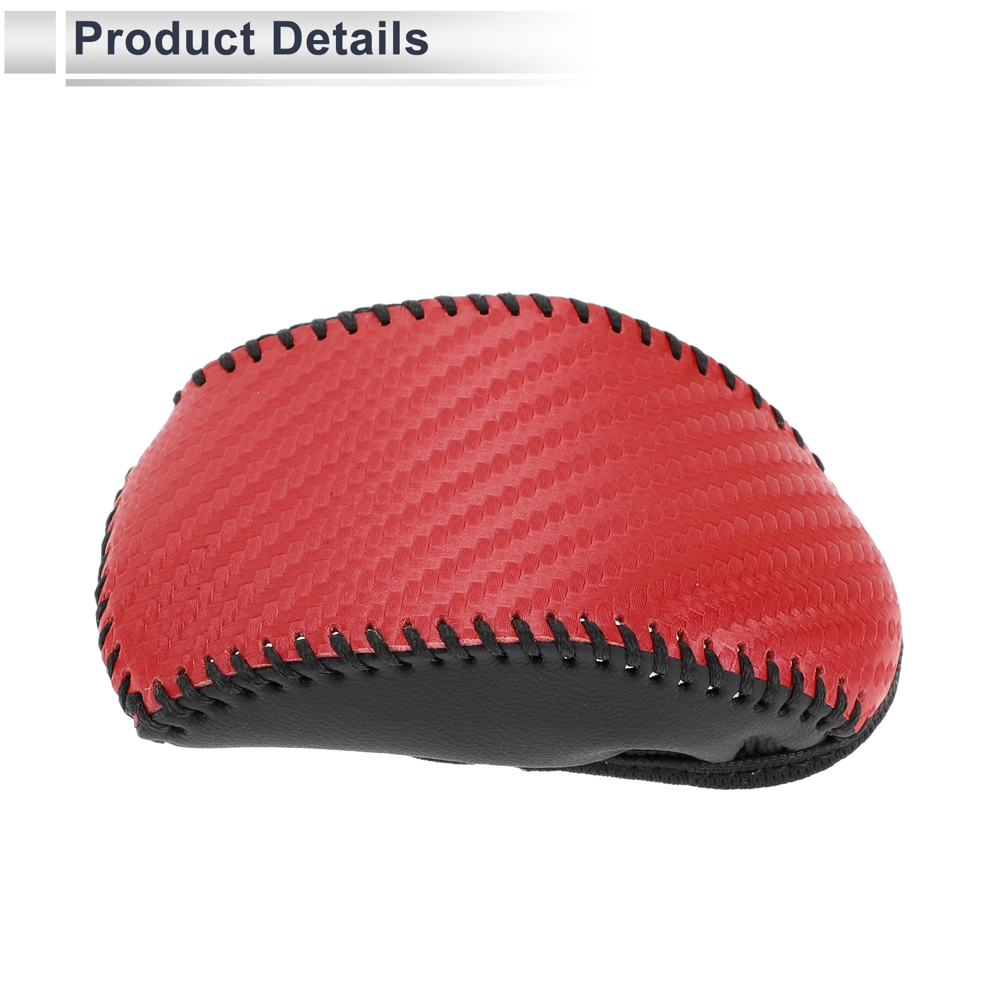 Unique Bargains Gear Shift Knob Cover for Toyota RAV4 2019-2024 Anti-Slip Black Red