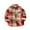 Watermelon Red, variant on Odeerbi Toddler Boys Girls Plaid Shirt Plaid Flannel Shacket Jacket Fashion Casual Button Down Long Sleeve Cotton Shirt Blue