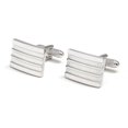 thumbnail image 1 of Gemelos cuadrados chapados en plata para hombre a la moda, 18 g, 1 of 3