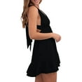 thumbnail image 3 of Mini vestido de verano Lucakuins para Mujer Escote en V Sin mangas, 3 of 5