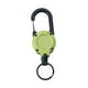 thumbnail image 3 of Llavero retráctil con carrete para llaves, cable telescópico, clip para llavero, mosquetón, llaveros verde, 3 of 9
