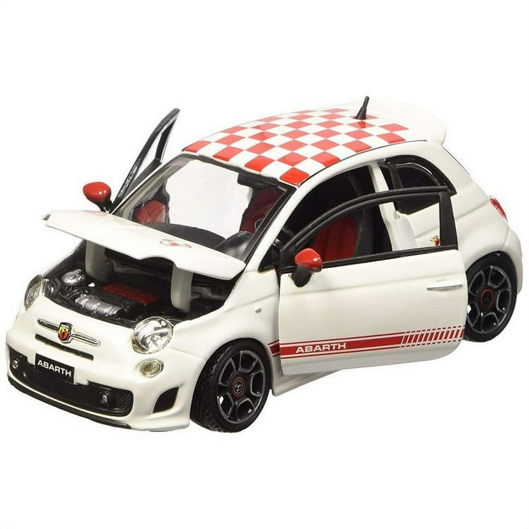 2008 Fiat Abarth 500 Red 1/24 Diecast Car Model by Bburago