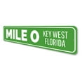 thumbnail image 4 of Mile 0 Key West Novelty Decor, Metal Wall Sign - 4x18 Inches, 4 of 4