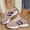 Purple, variant on Women's Thick Sole Sneakers Non Slip Fashion Breathable Walking Shoes Comfortable Support Casual Textile Upper Rubber Sole for All Seasons Green 7.5 Wide
