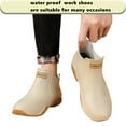 thumbnail image 4 of Men's and Women's Anti-Slip Waterproof Comfortable Work Shoes for Kitchen Garden Hospital Outdoor Waterproof Short Ankle Rain Boots Slip-On Water Shoes, 4 of 7