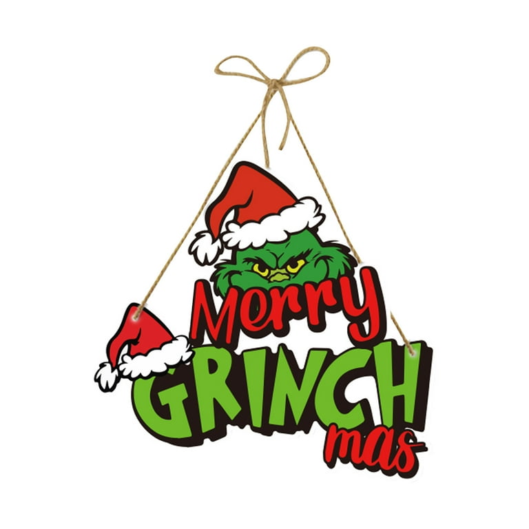 Christmas Decorations - the Grinch Christmas Decorations, Stole Acrylic  Pendant Tree Decoration, 1PC Decoration How The Stole with Present Ornament