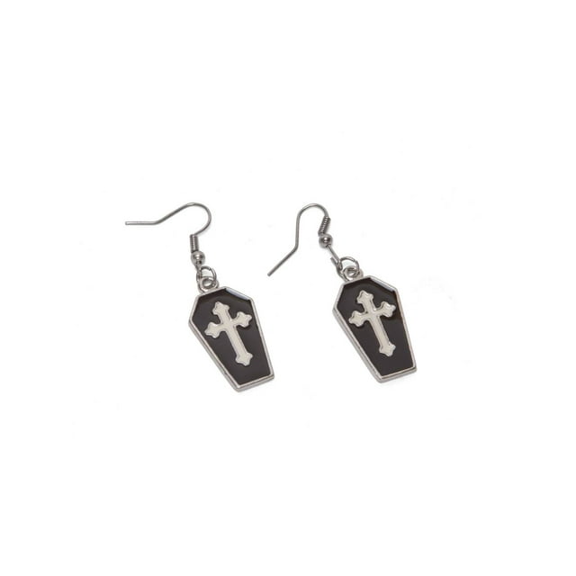 Steampunk Earrings - Coffin Cross
