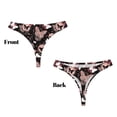 thumbnail image 3 of Kdxio String Motif Papillon Sans Couture pour Femmes - String Taille Basse Invisible Extensible Culottes Respirantes pour Femmes - Petit, 3 of 6