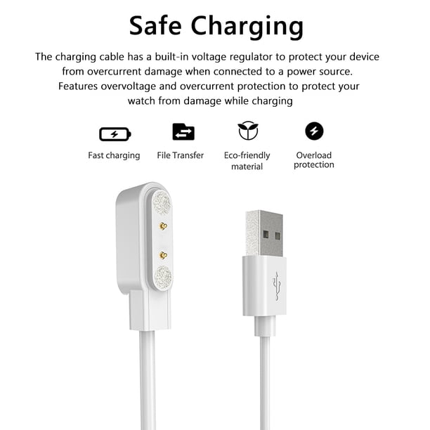 Magnetic Charger Safety USB Charger Cable for Kieslect Kr Pro/Kr/Lora 2/Lora