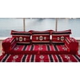 thumbnail image 2 of Burgundy Arabic Floor Sofa Set, Turkish Sofa, Sleeper Sofa, Floor Pillows, Couch Bed, Floor Lounger, Arabic Majlis Seating, Foldable Sofa Bed, 2 of 3