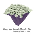 thumbnail image 2 of Manta de ramo de rosas de ganchillo - Manta floral de punto suave y ligera hecha a mano - Manta decorativa acogedora de 85 cm para casa, campamento, viaje - Regalo lavable a máquina para el Día de, 2 of 6