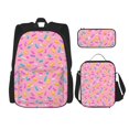 thumbnail image 1 of Fotbe Pink Donut Set Escolar 3 en 1 para Niños - Mochila Duradera con Lonchera Aislante y Estuche para Lápices - Mochila Escolar para Niños y Niñas, 1 of 7