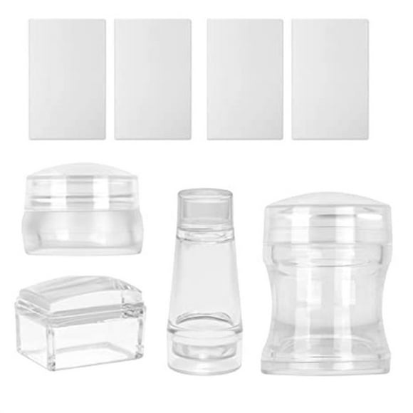 DIY Nail Decor, Clear Silicone Stamper For Easy Pattern Transfer, Professional Manicure Set, Multiple Occasion Use, Durable And Reusable