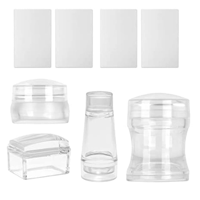 DIY Nail Decor, Clear Silicone Stamper For Easy Pattern Transfer, Professional Manicure Set, Multiple Occasion Use, Durable And Reusable