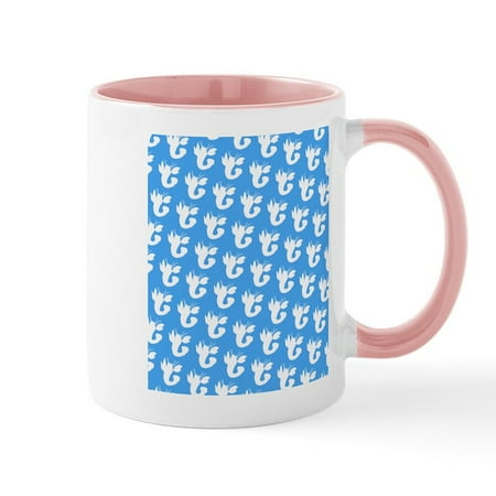 

CafePress - Light Blue Lobster Silhouettes Designer Stain Mugs - 11 oz Ceramic Mug - Novelty Coffee Tea Cup