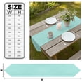 thumbnail image 3 of Solid Color Table Runner Linen Burlap Table Runner 90 Inches Long Modern Minimalist Pure Color Turquoise Dresser Scarves for Kitchen Island Coffee Dining Room Party Wedding Holiday Decoration 13"x90", 3 of 8