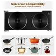 thumbnail image 7 of (2 pack) Cusimax 23.03 Inch 2-Coil Stainless Steel Countertop Burners, 7 of 7