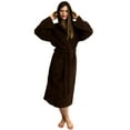 thumbnail image 1 of TowelSelections Women's Hooded Robe Turkish Cotton Soft Luxury Bathrobe X-Small/Small Coffee, 1 of 1