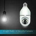 thumbnail image 3 of FZFLZDH 1080P WiFi Home Security Bulb Light Camera, E27 Wireless Surveillance Video Camera, 360 Degree Panoramic Baby Pet Monitor with Night Vision, Two-Way Audio, Motion Detection, 3 of 8