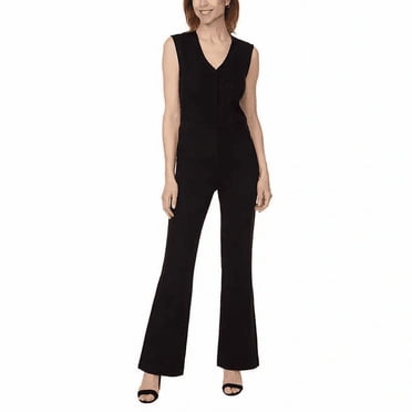BUFFALO David Bitton Ladies' Ponte Sleeveless Jumpsuit - (Black, Small)
