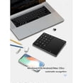 thumbnail image 5 of Wireless Numeric Keypad, 22 Keys 2.4G Bluetooth Number Keypad with Touchpad, Type C Interface, Support for Win, for iOS, Android, 5 of 5