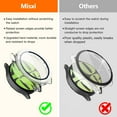 thumbnail image 3 of KOMI 2-Pack Hard PC Screen Protector Case with Tempered Glass, Compatible for Samsung Galaxy Watch 6 44mm, Ultra-thin Scratch Resistant Anti-slip Cover for Galaxy Watch6, Black Transparent, 3 of 7