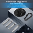 thumbnail image 4 of 2X Silla Colgante con Gancho de Techo, Gancho de Techo de 400 Kg, Soporte Giratorio de 360 °, Gancho de Columpio para Techo, Hamaca, de Boxeo, Etc., 4 of 5