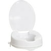 AquaSense 4" Elevated Toilet with Lid, White