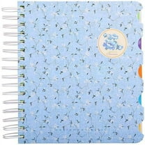 LEEYNEER 5 Subject Notebook，Wide Ruled Spiral Notebooks，A5 Travelers Notebook  Colored Dividers with Tabs   5.7”×8.27”  300 Pages