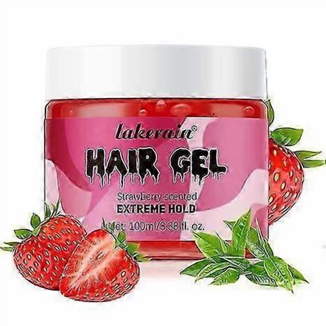 Edge Controller Gel for Black Hair, Non-Greasy Edge Smoother & Styling Tamer, Enhanced with Shiny, Smooth Finish & Strawberry Scent